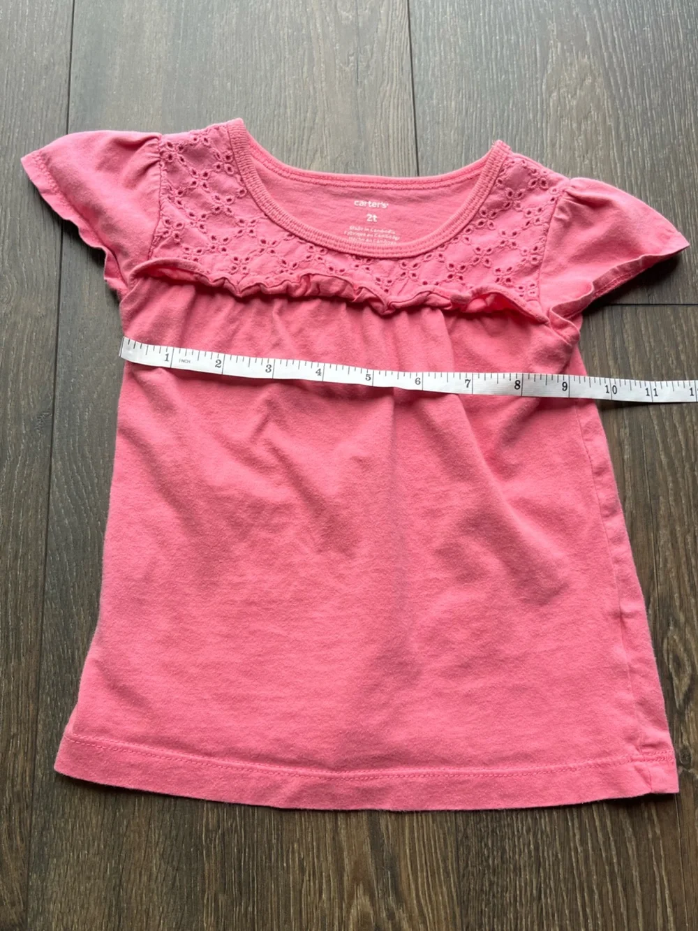NWOT Carter's Eyelet Short Sleeve T-Shirt